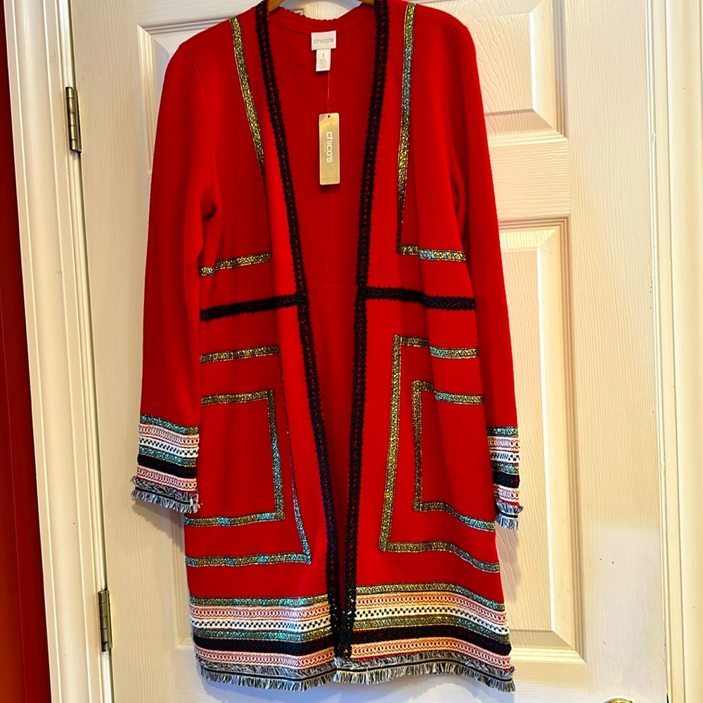 Chicos red sweater